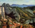 Rocks at L Estaque Paul Cezanne Mountain